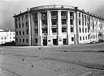 Сожженная при отступлении Красной Армии гостиница Северная  (октябрь 1941 года) 